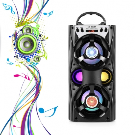 Prenosima-Bluetooth-tonkolona-s-LED-svetlini-Redmaine-MS-261BT-MS-261BT