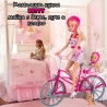 Комплект кукла Betty майка с дете, куче и колело