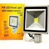 30W мощен LED прожектор за външен монтаж с датчик за движение и осветеност