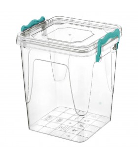 Кутия за съхранение Прозрачна с капак дръжки 1.8lt