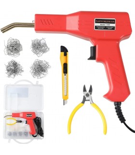 Пистолет и скоби за лепене на пластмаса комплект с 200 скоби