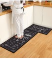 Килими за кухня две части 40*60см + 40*120см - модел 1A0833