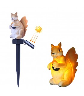 Декоративна градинска лампа със соларен панел Катерица