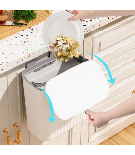 Кошче за отпадъци за кухненски шкаф с капак