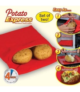 Торба за Печене на Картофи в Микровълнова Фурна