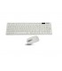 Комплект безжична клавиатура и мишка Wireless keyboard, Силиконово покритие, Черно и бяло