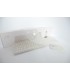 Комплект безжична клавиатура и мишка Wireless keyboard, Силиконово покритие, Черно и бяло