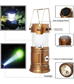 Къмпинг LED Лампа с USB зарядно