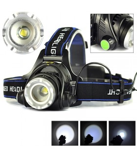 Челник за глава LED Headlamp Zoom фокус с акумулаторни батерии