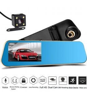 ВИДЕОРЕГИСТРАТОР ОГЛЕДАЛО С ДОПЪЛНИТЕЛНА КАМЕРА ЗА ЗАДНО ВИЖДАНЕ