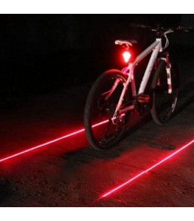 Ярък лед/Лазерен стоп за колело с няколко режима на работа