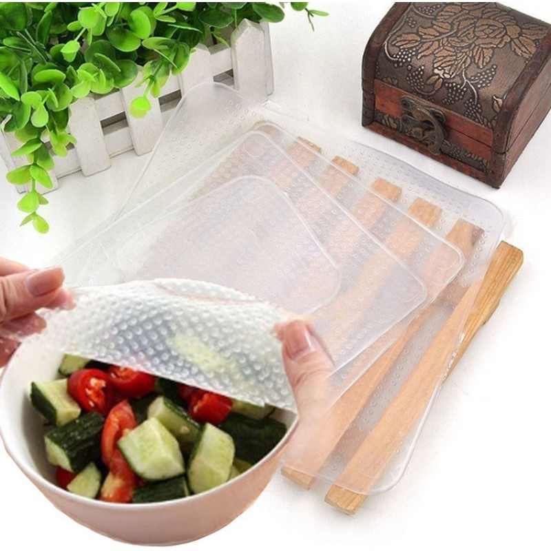Универсални силиконови капаци Stretch and Fresh 3 бр.