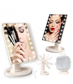 LED Настолно огледало със стойка