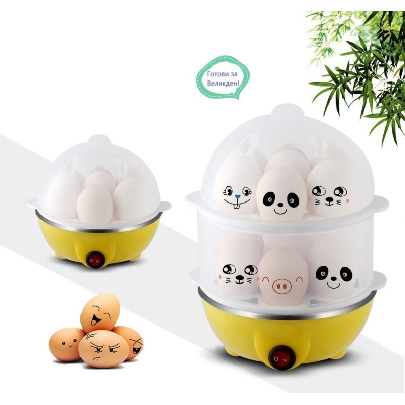 Яйцеварка за едновременно варене на 7 или 14 яйца