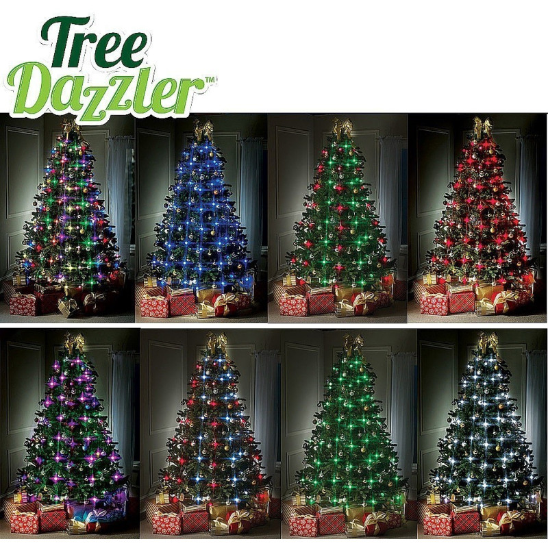 Коледни лампички за елха Tree Dazzler, светещи в 16 цвята