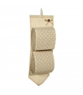 Висящ текстилен органайзер за стена с 2 джобчета