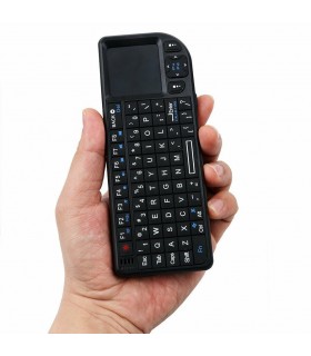 Безжична мини клавиатура с тъчпад и мишка за PC, Smart TV