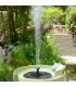 Соларен кръгъл градински фонтан за декорация на дома, градината