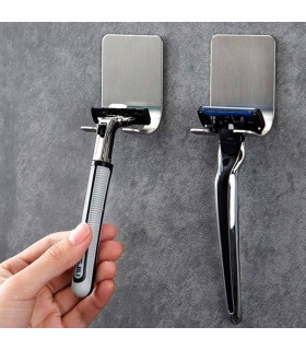 Метален държач за самобръсначка със залепващ монтаж