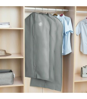 Калъф за съхранение на дрехи с цип , сив цвят