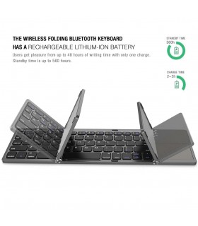 Интелигентна, сгъваема, безжична клавиатура с 64 клавиша
