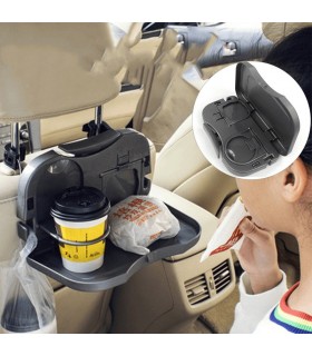 Сгъваема масичка за кола с държач за напитки