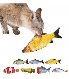 Плюшена играчка за котки, рибка с дължина 20см.