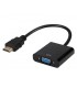 Адаптер за конвертиране от HDMI към VGA HDMI мъжко към VGA женско1080p