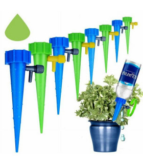 Комплект за капково напояване на саксии и растения с бутилки - 6 броя