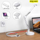 LED настолна лампа с USB, 3 цвята, 10 нива на яркост - СЪС СТОЙКА